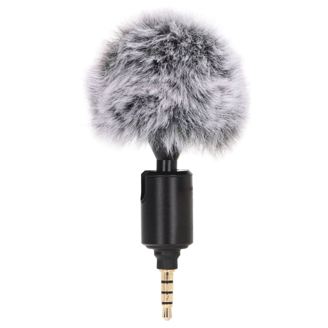 Smartphone Microphone, Metal Phone Noise Reduction Microphone 90 Degree Rotation Sensitive Sound Pickup For Home 3.5mm -22db±3db