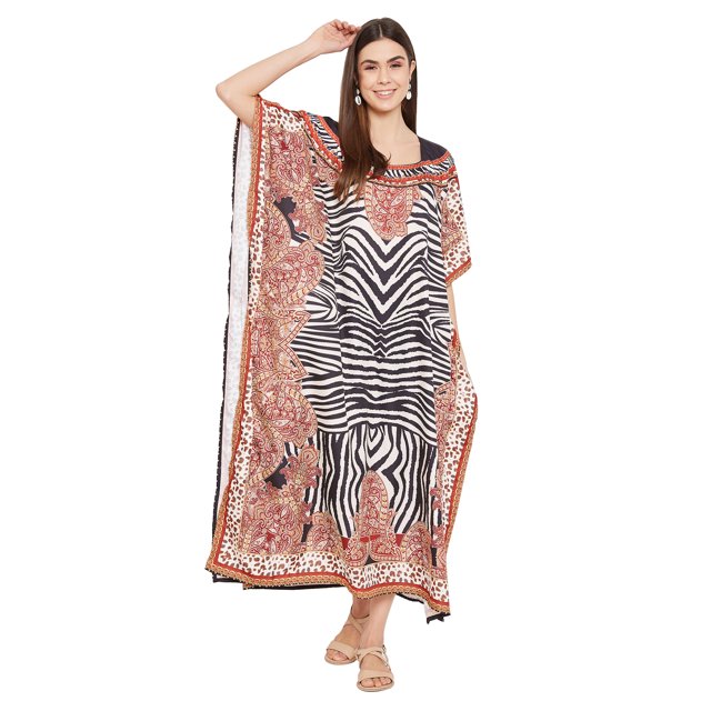 Oussum Caftan pour Femmes Robe Été Ample Décontractée Grande Taille Robe de Soirée Imprimée Caftan Long pour Dames Robes Élégantes en Ligne