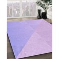 thumbnail image 3 of Ahgly Company Tapis d'Intérieur Lavable en Machine Carré Transitionnel Mimosa Violet, 8 Pieds Carré, 3 of 7