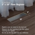 thumbnail image 2 of Imperial 3" x 10" Black Plastic Floor Register, Louvered, 1-pk, 2 of 7