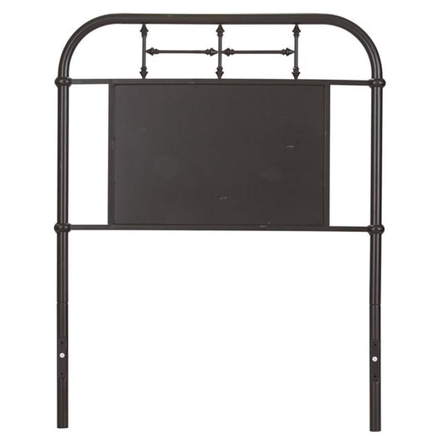 Vintage Series Tête de Lit Métallique Double en Métal - Noir