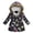 Black, variant on PMVFHDE Toddler Girls Winter Jacket | Cartoon Print Thermal Insulated Coat with Windproof Hood | Zipper Closure Snow Play Outerwear Dark Blue,2-3 Years
