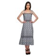 thumbnail image 1 of Moomaya Printed Adjustable Shoulder Strap Women Casual Sleeveless Long Dress, 1 of 6