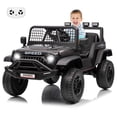 thumbnail image 1 of Ourlova Kids Electric Vehicles with Parent Remote Control, 3 Speeds, Max Speed 5 MPH, Spring Suspension, LED Lights, Music, Electric Ride-On Car, 1 of 9