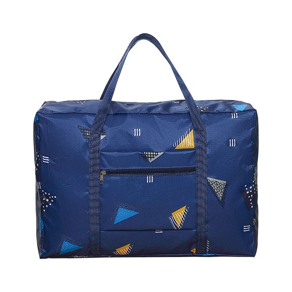 Sac de Voyage pour Femmes Capacité 25 L Pliable Léger 52 cm x 32 cm x 17 cm Bleu Foncé Gris Bleu
