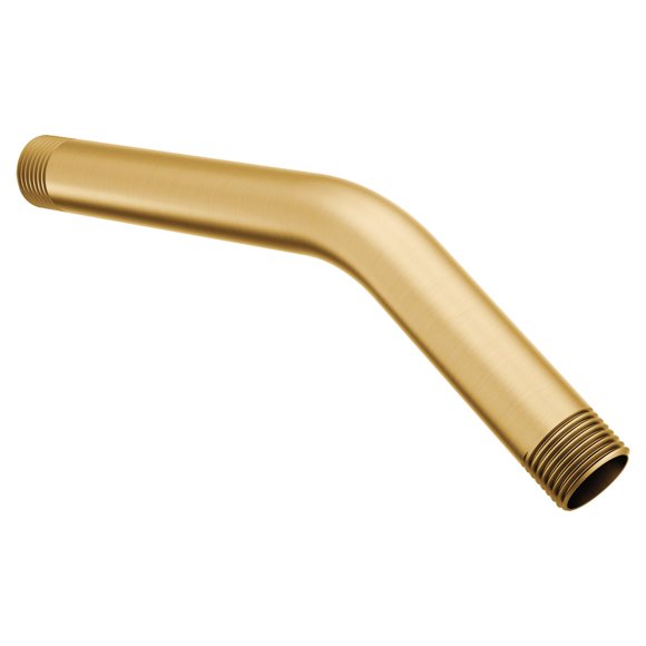 Moen Bras de Douche Standard de 8 Po en Or Brossé avec Filetages Universels de 1/2 Po, 123815BG
