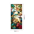thumbnail image 4 of EastVita Retro Colorful Hummingbird Flower Stained Glass Window Film Non-adhesive Privacy Window Film Decorative Static Cling, 4 of 8