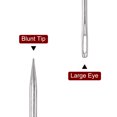 thumbnail image 4 of Unique Bargains 12 Inch Upholstery Needles Stainless Steel Large Eye Stitching Needles 3 Pack, 4 of 5