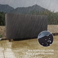 thumbnail image 4 of Outsunny 6ft Firewood Rack with Cover Wood Storage Holder Black, 4 of 10