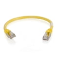 thumbnail image 1 of Câble de Réseau Ethernet Cat6 de 6 Po Sans Accroc avec Blindage-STP - Jaune, 1 of 1