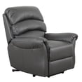 thumbnail image 3 of Primo Fitzgerald 35 in. Charcoal Faux Leather Power Lift Recliner, 3 of 8