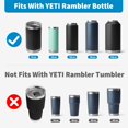 thumbnail image 2 of Diumepo Auto Spout Lid for YETI Rambler Bottles, Replacement Lids for Yeti 12oz 18oz 26oz 36oz 64oz Water Bottle, Water Bottle Straw Cap for YETI Rambler, Flexible Handle, 2 of 7
