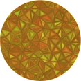 thumbnail image 1 of Ahgly Tapis Rond Lavable en Machine Intérieur Transitionnel Acajou Brun, 5 Pieds Rond, 1 of 7