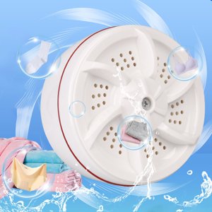 Laveuse portable, Turbocharged Mini Lave-linge,Nettoyant pour sous-vêtements, Vêtements de bébé, Chaussettes, Petits délices,Turbine Lazy Cadeau compact pour appartement, Maison, Hôtel, Dortoir étudiant