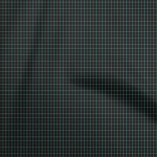 oneOone Cotton Cambric Turquoise Green Fabric Check Craft Projects Decor Fabric Printed By The Yard 56 Inch Wide