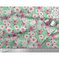 thumbnail image 3 of Soimoi Velvet Fabric Cosmos Floral Printed Craft Fabric by The Yard 58 Inch Wide, 3 of 3