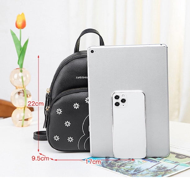 Women\'s Small Washed PU Leather Mini Backpack Purse with Floral Print, 7 NEW GUESS Women main image 3