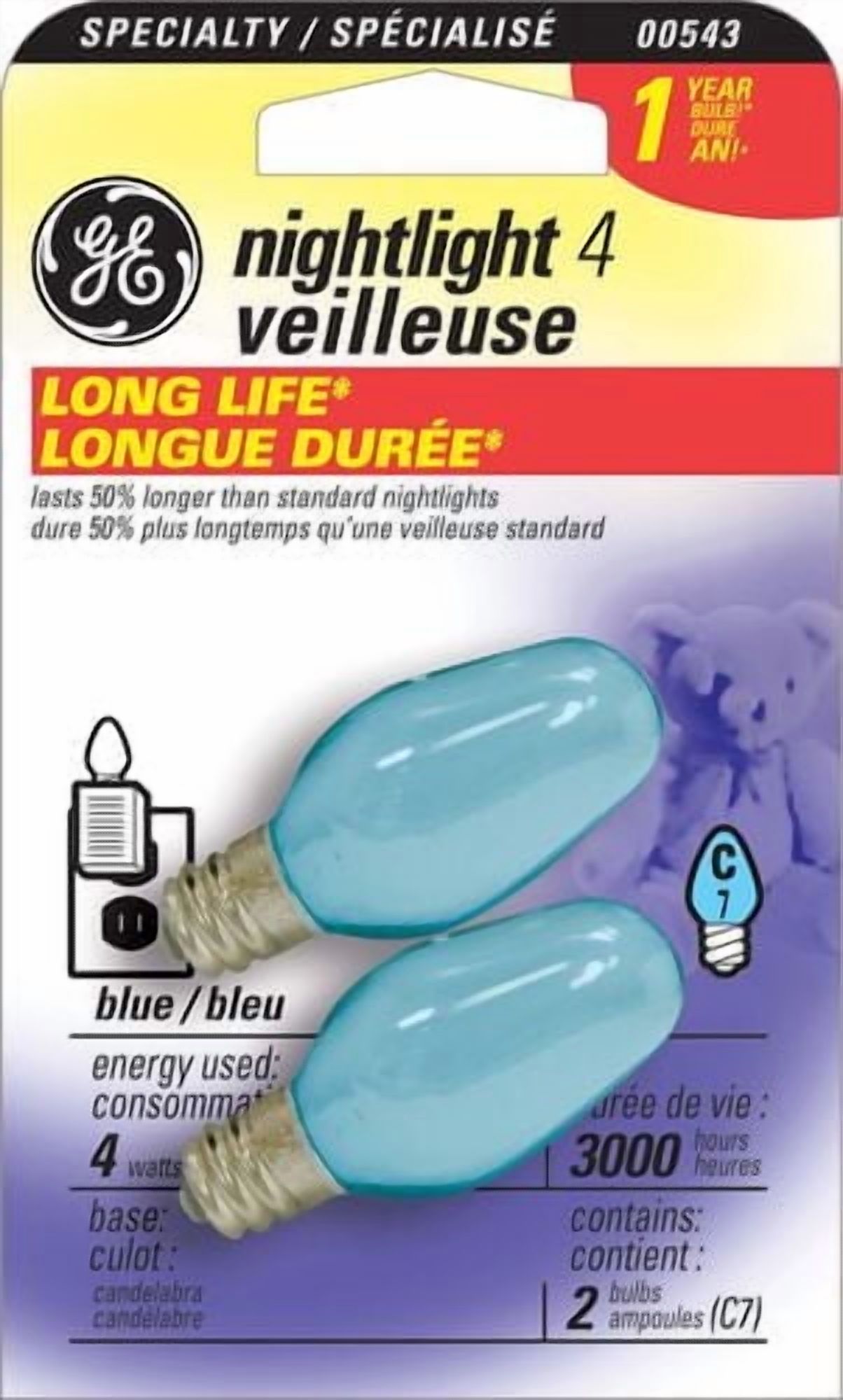 Ampoule pour veilleuse C7 GE 4 W