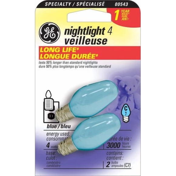GE Nightlight 4W C7 2pk