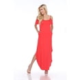 thumbnail image 1 of White Mark Women's Cold Shoulder Maxi Dress, 1 of 4