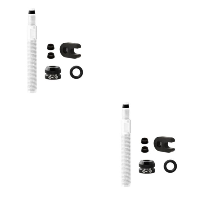 ZheElen Polyvalent Tubeless Pneu Presta Valve Extender pour et Vélos de Route 50mmSliver 50mm 80mm 2Set