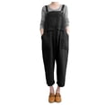 thumbnail image 1 of Timegard Womens Overalls Cotton Linen Oversized Baggy Jumpsuit Casual Sleeveless Rompers with Pockets, 1 of 7
