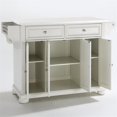 thumbnail image 3 of Pemberly Row Îlot de Cuisine en Bois/granit de Style Transitionnel en Blanc, 3 of 8