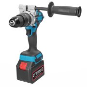Graflsoa 21V Cordless Drill with Brushless Motor, 80Nm Torque, 20 Adjustable Torque Settings, 2-Speed + Variable Speed Control, LED Light, Side Handle, Reversible, Trigger Lock, Ideal for Home DIY