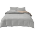 thumbnail image 2 of 4-Piece Washed Cotton Polyester Bedding Set for Dorm Beds | Soft & Breathable Full/Queen Size | Reversible Design with Modern Colors for Students & Kids Rooms, 2 of 6