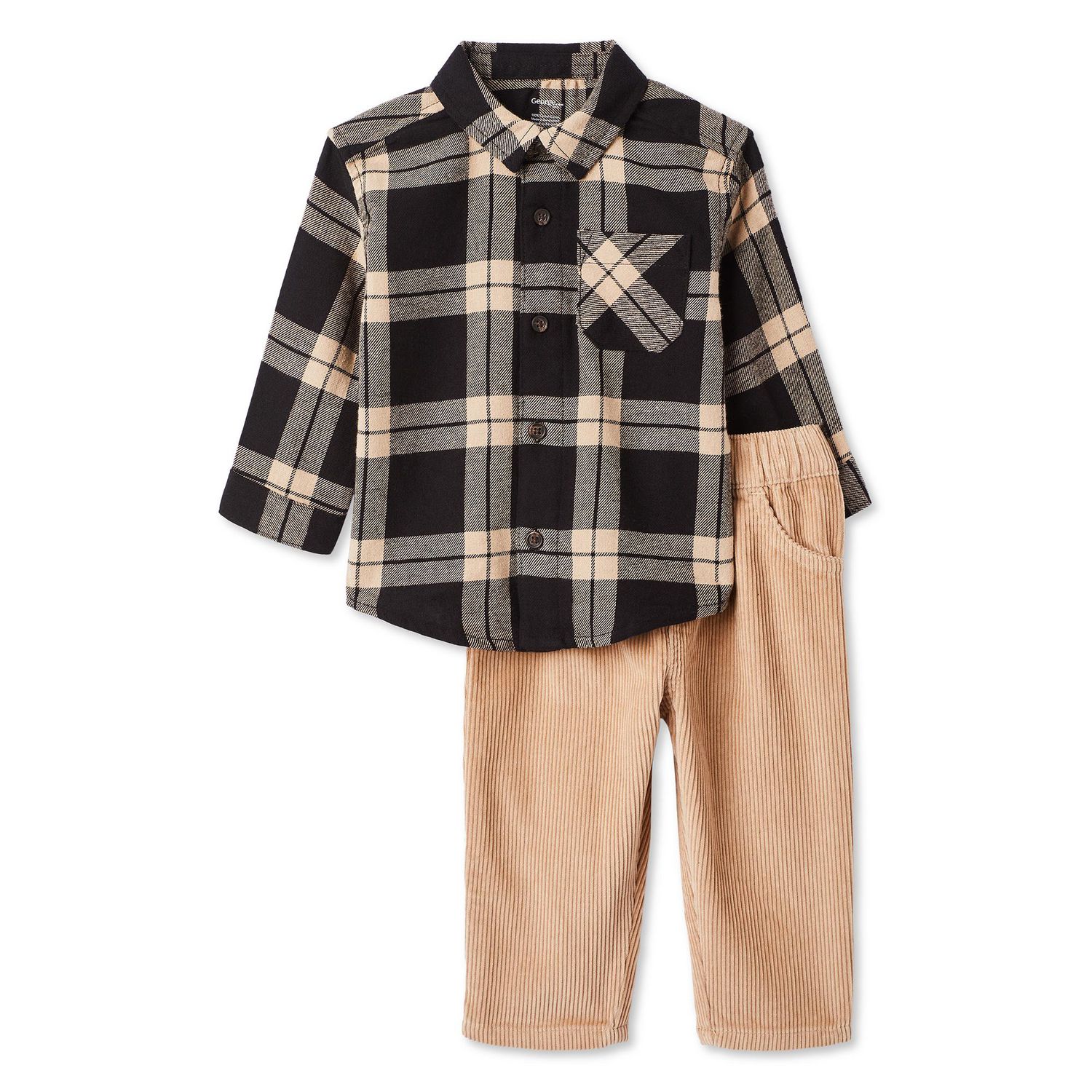 Ensemble 2 pièces avec chemise George pour bébés garçons