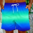 thumbnail image 4 of FAIWAD Mens Gradient Shorts Quick Dry Elastic Waist Beach Shorts Workout Sports Lightweight Sweatpant, 4 of 9