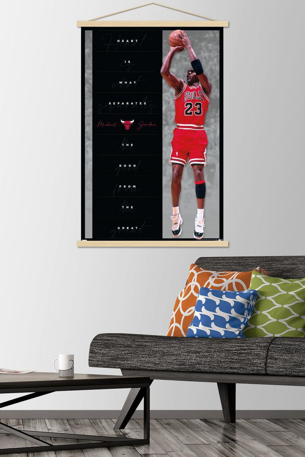 Michael Jordan - Heart Wall Poster, 22.375" x 34"