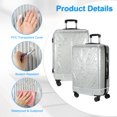 thumbnail image 3 of Unique Bargains 3Pcs Luggage Covers, 20 24 28 Inch Waterproof PVC Suitcase Cover Protectors, Silver-grey, 3 of 6