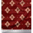 thumbnail image 1 of Soimoi Velvet Fabric Floral Block Print Fabric by The Yard 58 Inch Wide, 1 of 5