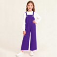 thumbnail image 2 of Children's Solid Color Pocket Jumpsuit, Mid Size Casual Overalls for Adults, Comfortable and Versatile, 2 of 9