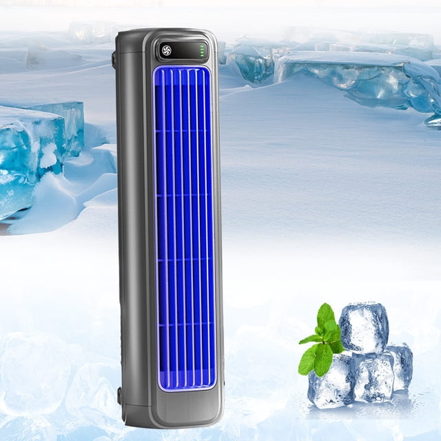 Tower USB Desk Fan, 2000mAh 3-Speed Silent Fan, Office Kitchen Cooling Fan