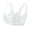 White, variant on Xfvqtps Bras for Women Mesh Hollow out Breathable No Underwire Standard Strap Solid Color Bras for Everyday Light Blue