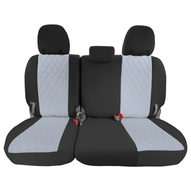 For Toyota Sienna 2011-2020 FH Group Neoprene Waterproof Custom Fit Car Seat Covers - 3rd Row Gray