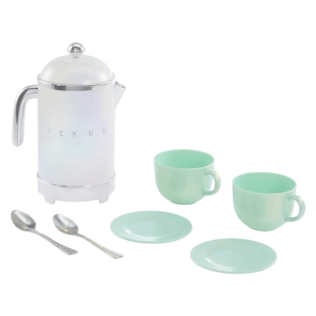 Little Tikes Sweet Spaces Tea Set, Sea Foam, Play Kitchen Cookware, Boys and Girls Ages 3+ Years