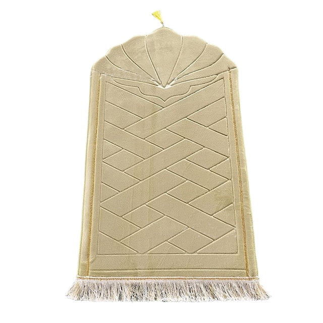 GROWTH TANK Portable Prayer Rug Blanket 65Cmx110cm Foldable Prayer Mat for Wedding Hajj Home Green