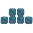 thumbnail image 1 of Cup Pad, Cup Coaster Brocade Fabric Heat Insulated Embroidered Hand-woven  For Restaurant, 1 of 8