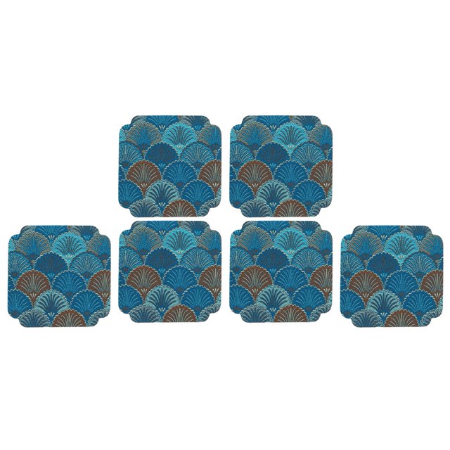 Cup Pad, Cup Coaster Brocade Fabric Heat Insulated Embroidered Hand-woven For Restaurant