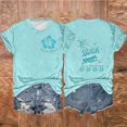 thumbnail image 2 of DPTALR T-Shirts Décontractés pour Femmes Col Rond Manches Courtes Hauts Confortables d'Été pour Femmes, 2 of 3