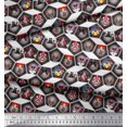 thumbnail image 2 of Soimoi Cotton Voile Fabric Geometric & Dogs Patchwork Fabric Prints by Yard 42 Inch Wide, 2 of 3