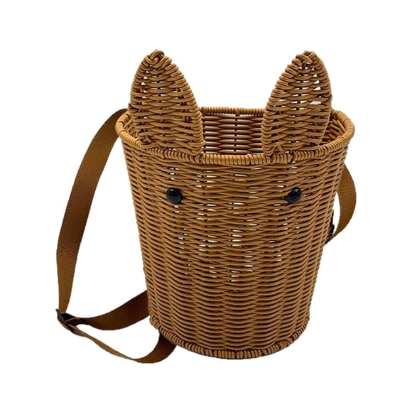 Garneck Hand Woven Cute Rabbit for Boy Girl Adorable Easter Bunny Design for Home Storage and Harvesting for Dance and Festive Celebrations