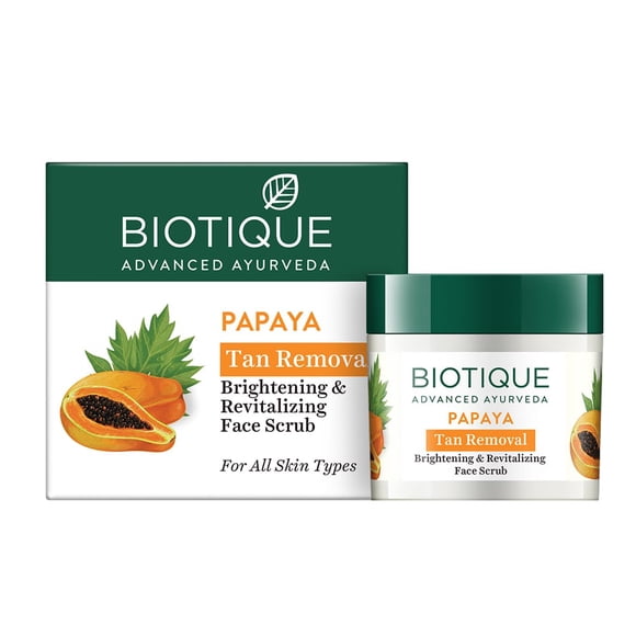 Biotique Bio Papaya Revitalizing Tan-Removal Scrub, 75g
