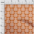 thumbnail image 2 of oneOone Silk Tabby Orange Fabric Asian Block Sewing Craft Projects Fabric Prints By Yard 42 Inch Wide, 2 of 5