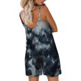 thumbnail image 4 of ORUYROP SNUGWIND Femmes Casual Sans Manches Sangle Lâches Combinaisons Réglables Stretch Shorts Romper avec Poches, 4 of 5