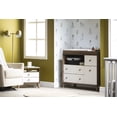 thumbnail image 3 of South Shore Yodi Changing Table with Drawers and Open Storage, in Natural Walnut and White, 3 of 14