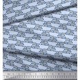 thumbnail image 2 of Soimoi Cotton Voile Fabric Cross Sign & Triangle Geometric Printed Fabric 1 Yard 56 Inch Wide, 2 of 4